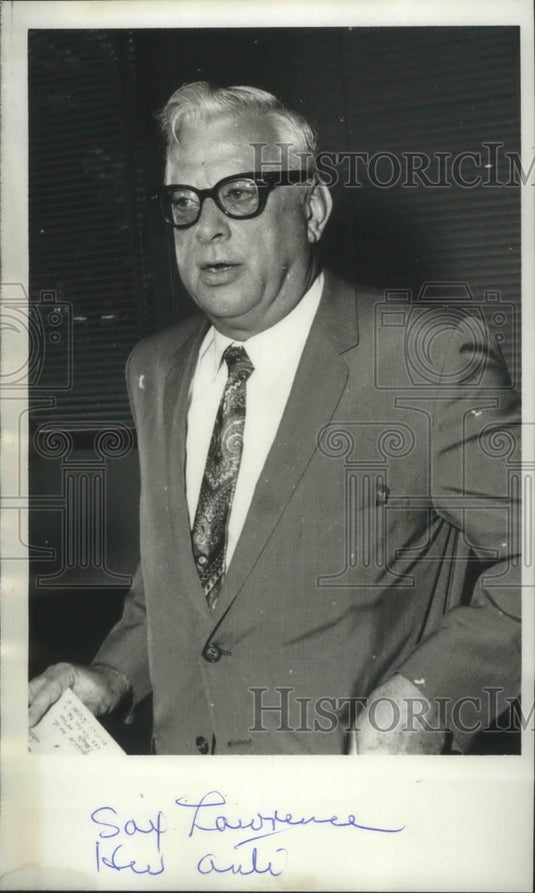 1969, Sax Lawrence, Former Homewood City Council President - Historic Images