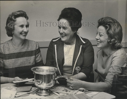 1964 Mrs. Harold Jones, Mrs. C. C. Nichols, Other at Meeting - Historic Images