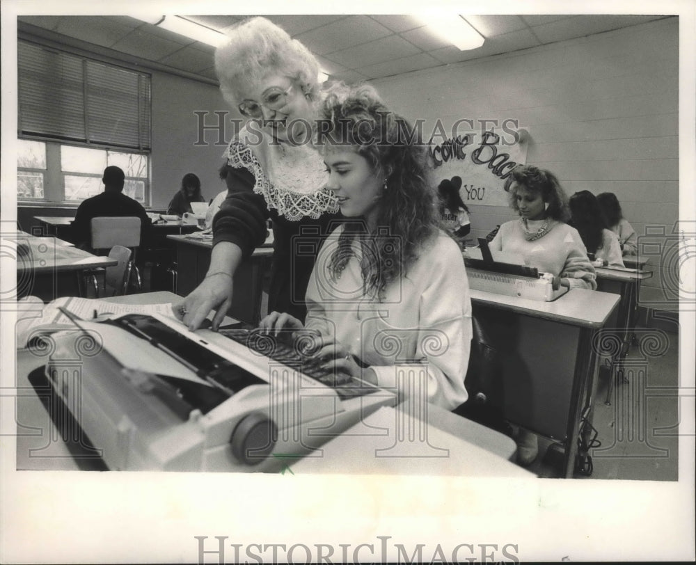 1988, Educator Addie Rhodes Lee, with student Sandra Lankford - Historic Images