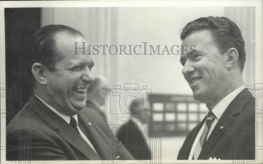 1965, Bailes & Senator Jimmy McDow of Shelby County, Alabama - Historic Images