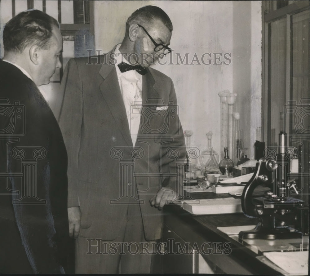 1952, Dr. E. Kocour, medical consultant, J. McCullough, Kilby Prison - Historic Images