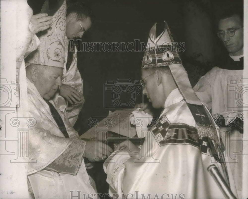 1952 Abbot Bede Luibel installation ceremony, Cullman, Alabama - Historic Images