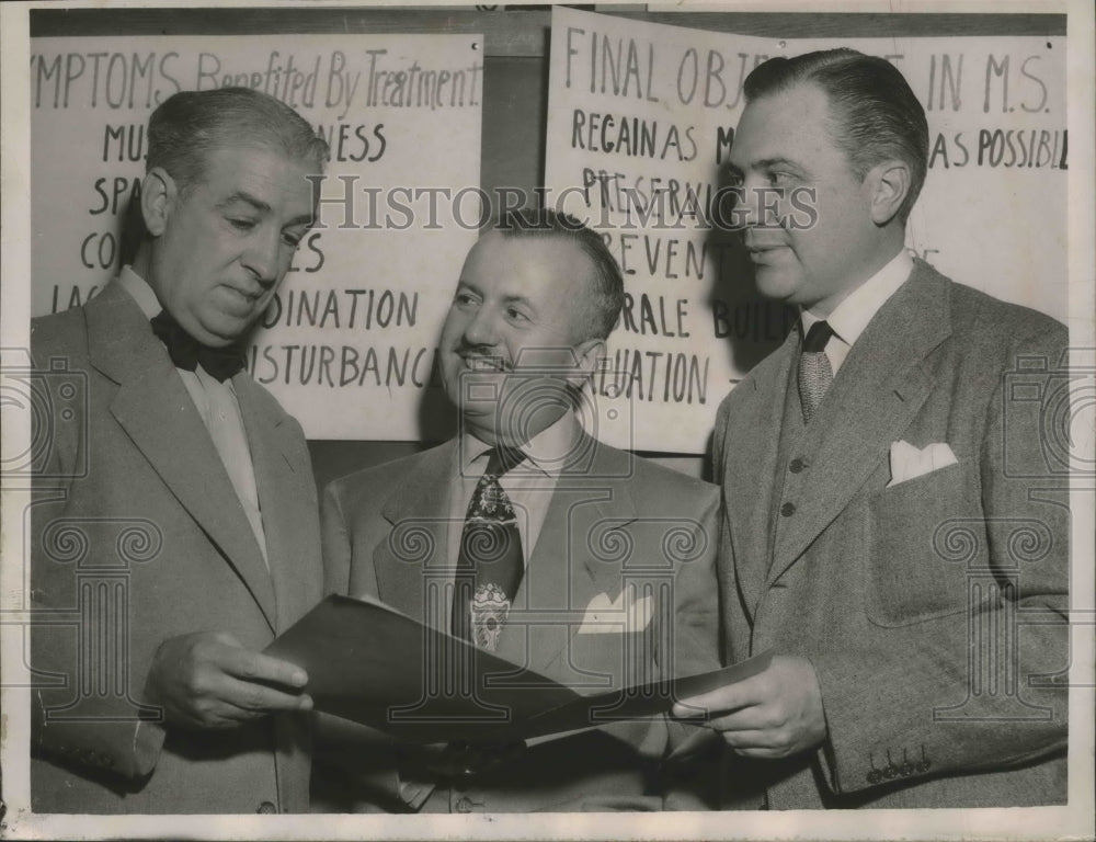 1951 Press Photo Birmingham physicians hold public seminar on multiple sclerosis - Historic Images