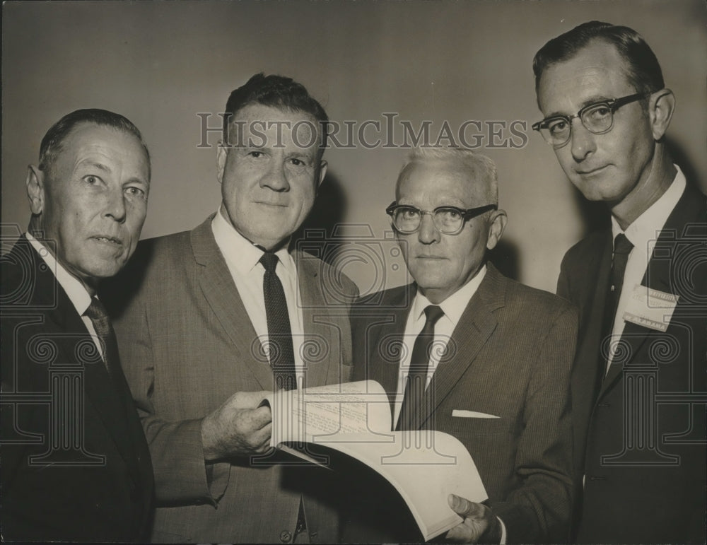 1965, Judge James A. Hare and Other Judges Check Latest Decisions - Historic Images