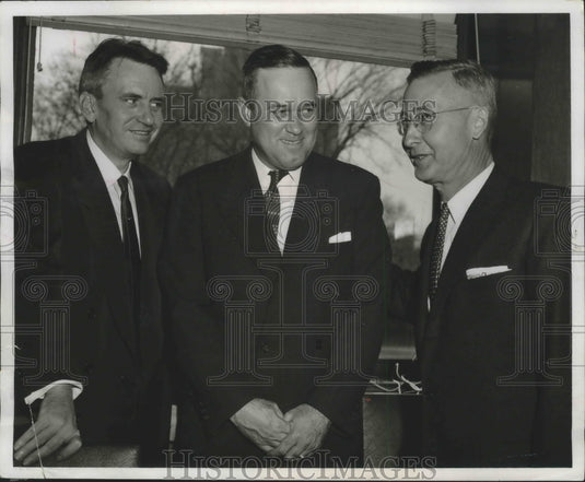 1956, Judges Robert Giles, Thomas Huey, Harold Cook meet - abna37247 - Historic Images