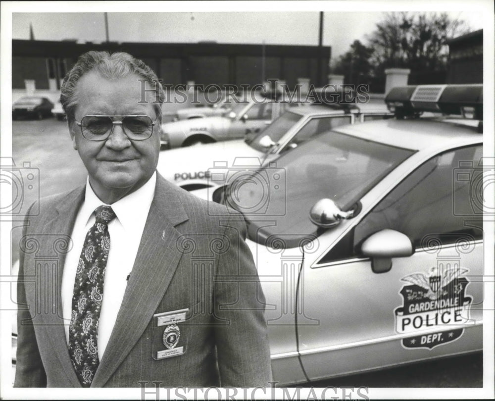 1992 Retiring Police Chief Hoyatt McCain - Historic Images