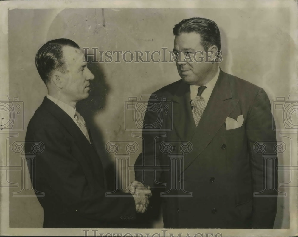 1949 Press Photo W. Cooper Green, of Birmingham, J. Clevis Trucks of Fairfield - Historic Images