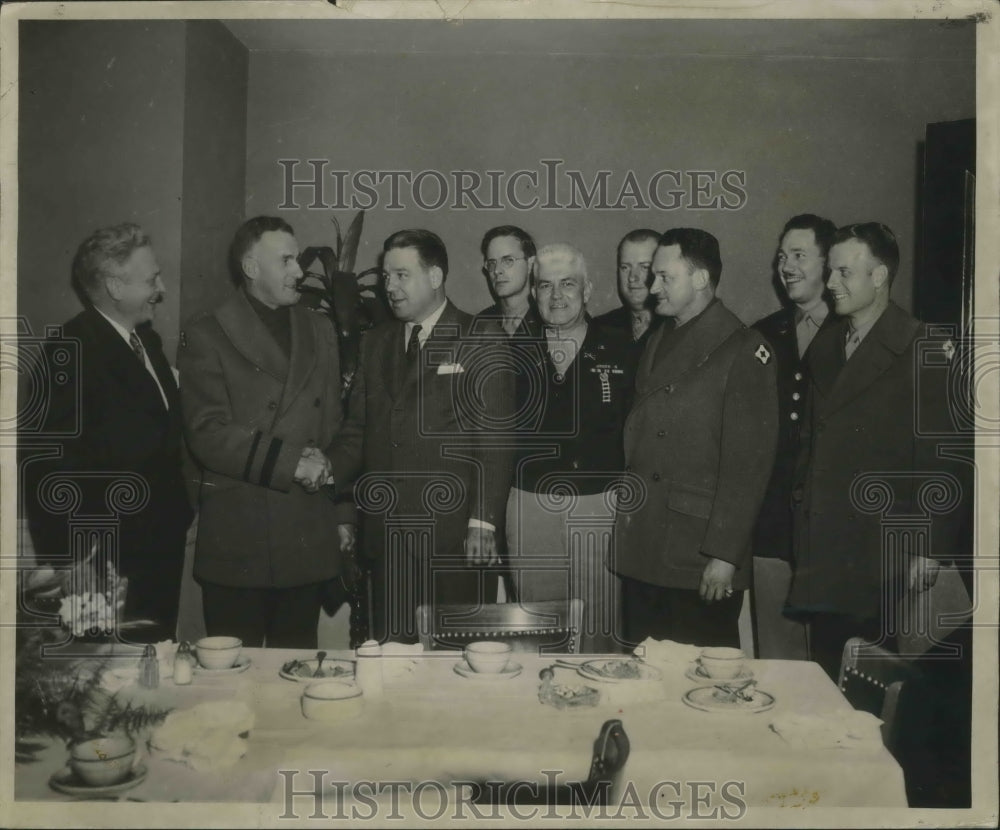 1946 Civic, Business Leaders at Luncheon by Army at Tutwiler Hotel - Historic Images