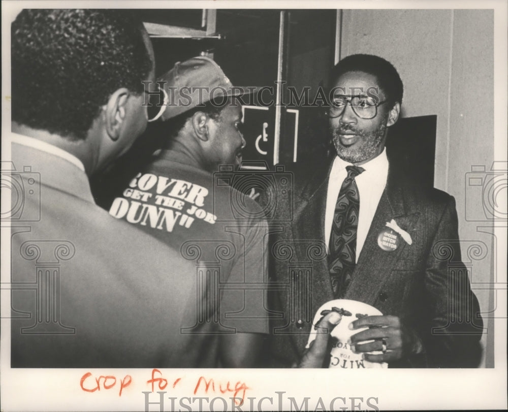 1990, Quitman Mitchell, Bessemer Mayor-elect with unidentified others - Historic Images