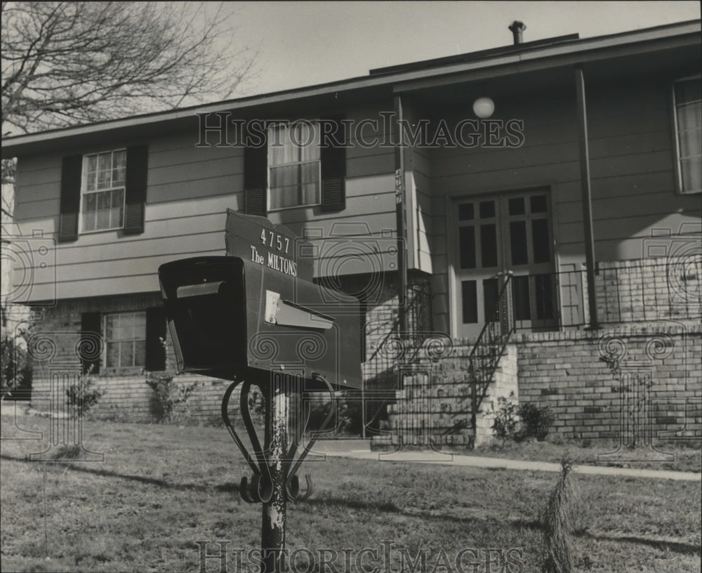 1975 Press Photo Home of Willie C. Milton, Brownville Councilman, Alabama - Historic Images