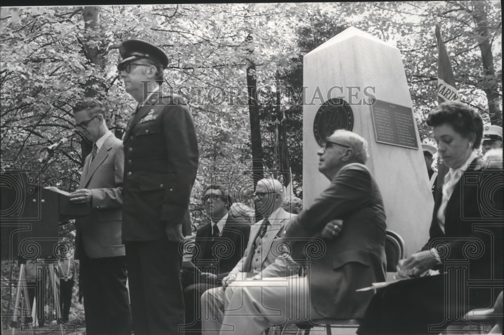 1977 Colonel William Lawley, U.S. Air Force, at Award Ceremony - Historic Images