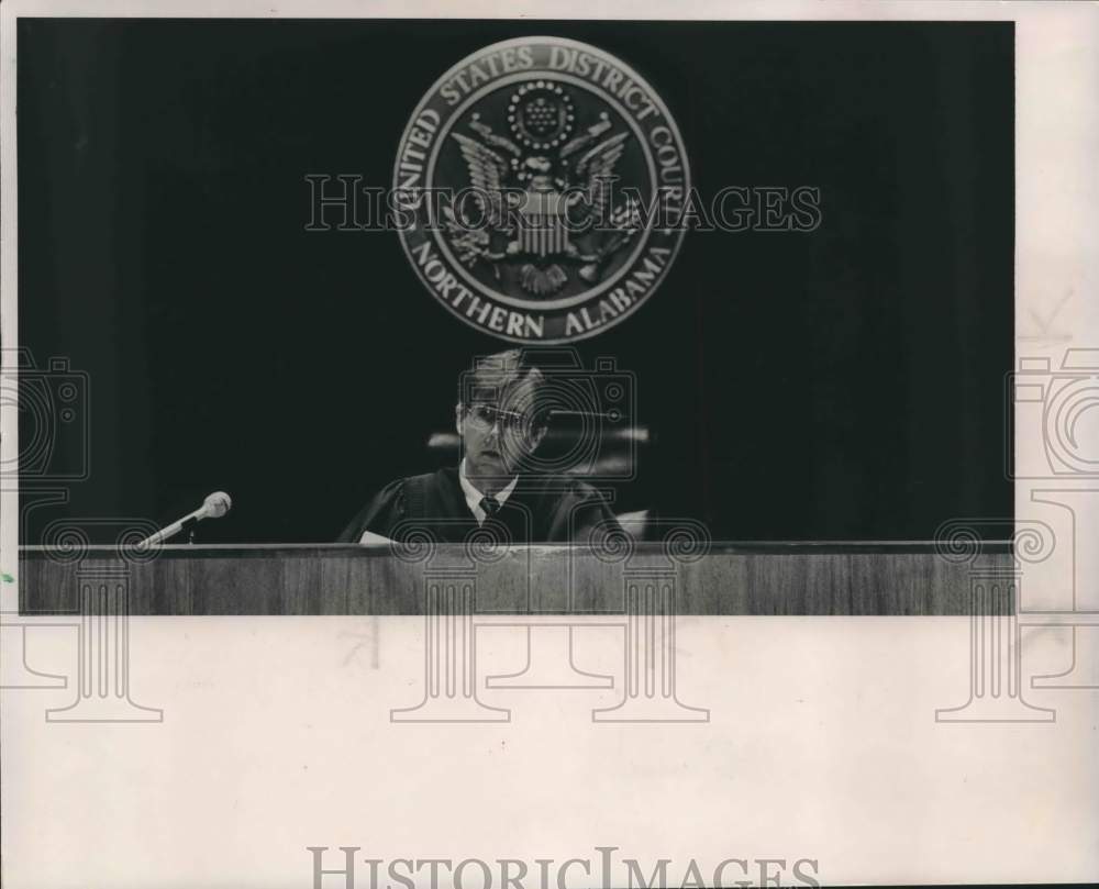 1987, Judge Sam C. Pointer Jr. in new oourt - abna37460 - Historic Images