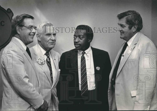 1984 Senator Denton & 3 men, Alabama Executive Committee Republican - Historic Images