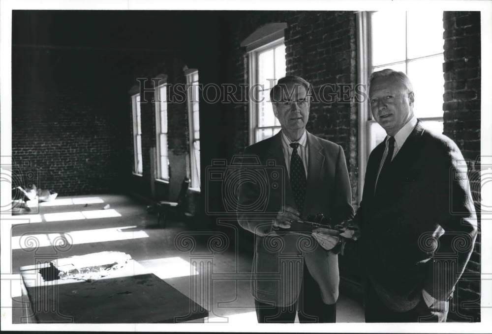 1992 Press Photo Charles A. Moss, Jr. & J. Sharp Gillespy - abna37476 - Historic Images