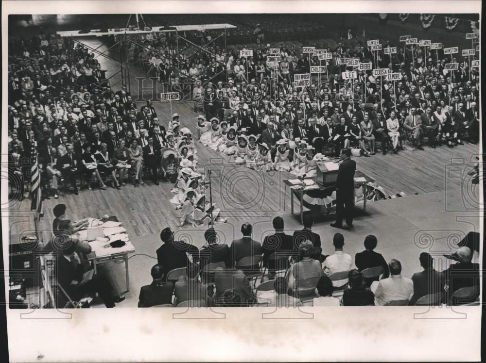 1964, Senator Tower addresses Republican Alabama convention - Historic Images