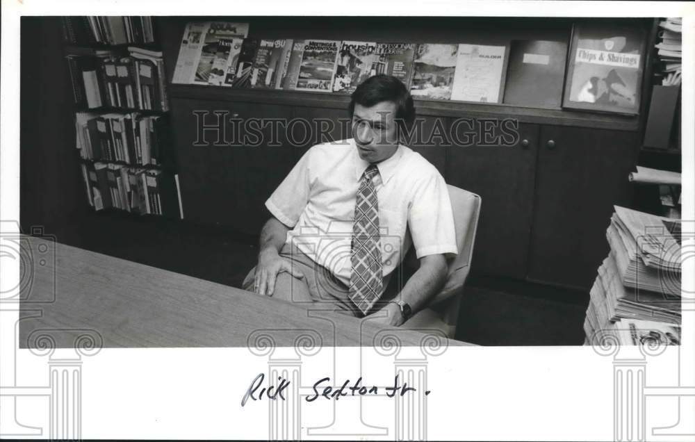 1981 Press Photo Birmingham Homebuilders Association Member Rick Sexton - Historic Images