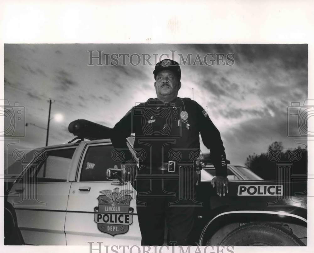 1987 Press Photo Alfred Sims, Lincoln Police Department - abna37548 - Historic Images