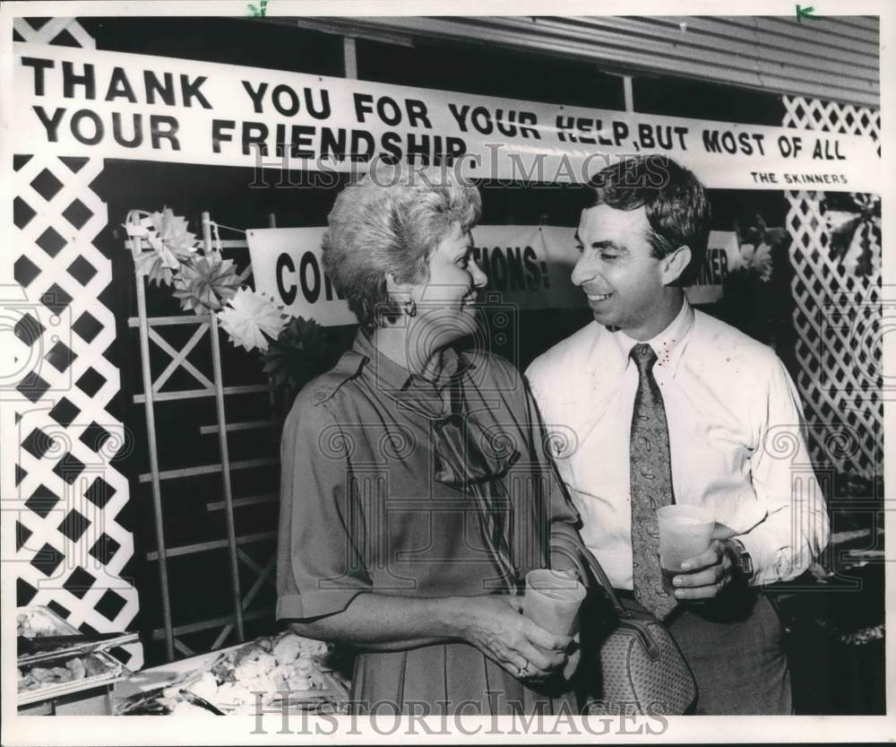 1988 Hoover Mayor Frank Skinner and Wife, Mary, After-Election Party - Historic Images