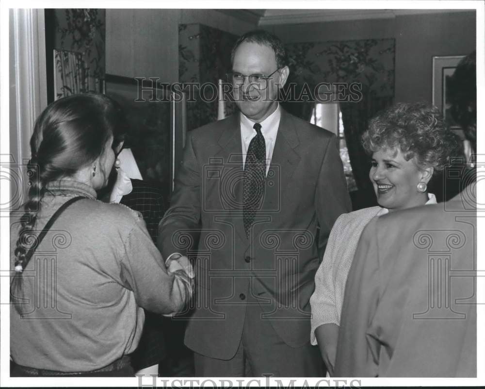 1993, University of Montevallo New Provost, Wayne Seelback &amp; wife - Historic Images