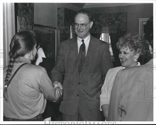 1993, University of Montevallo New Provost, Wayne Seelback & wife - Historic Images