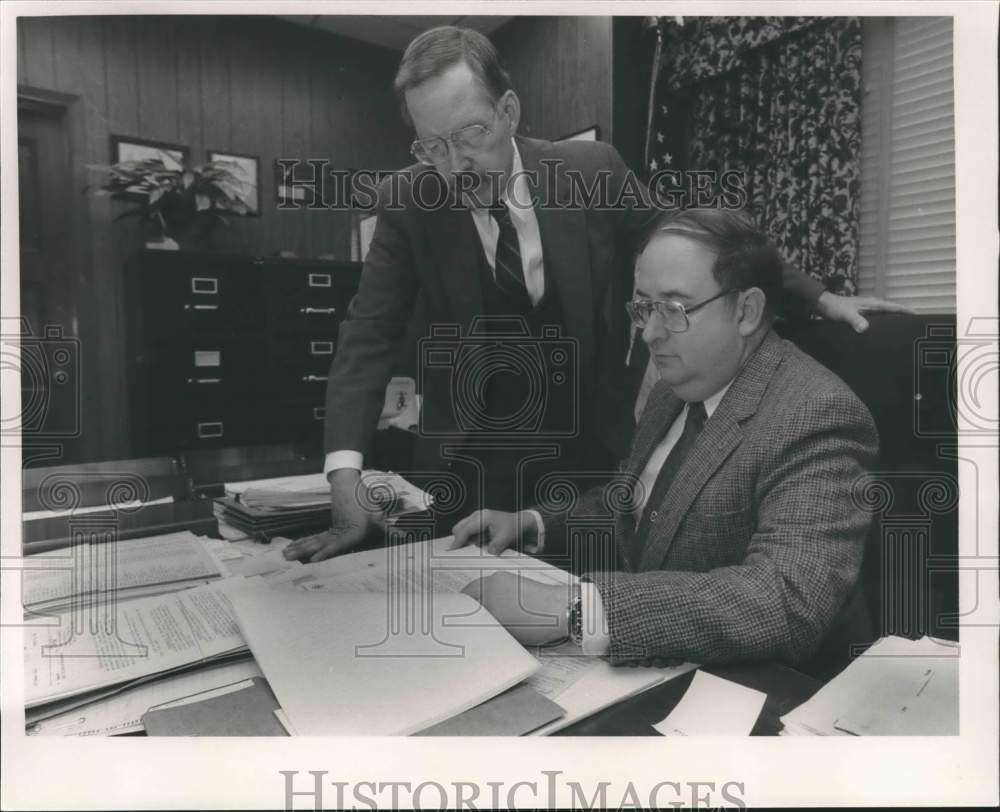 Press Photo Broward Segrest, first assistant U.S. attorney & James E. Wilson - Historic Images