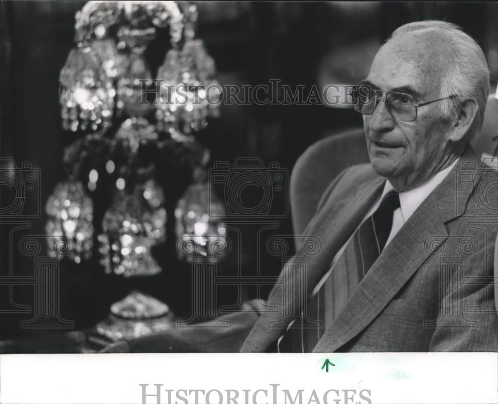 1990 Jack Sellers, Community Leader, Manager of Braswell Furniture - Historic Images