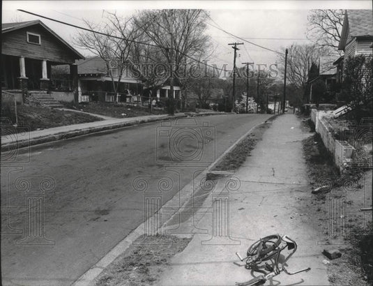 1978, Pratt City Business District With Assortment of Modest Homes - Historic Images