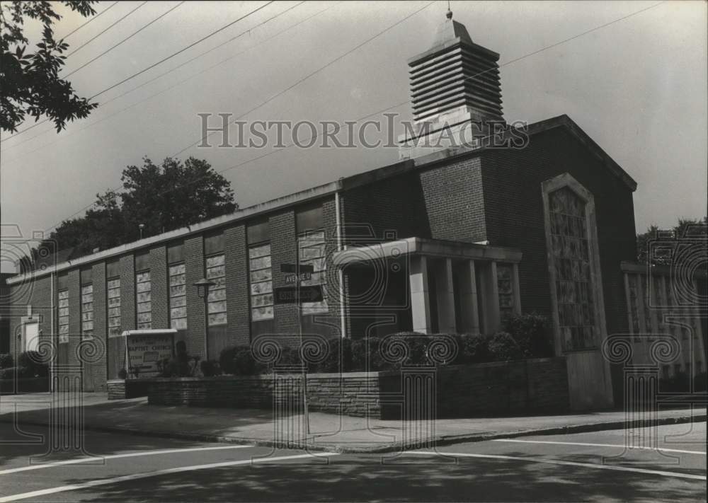 1980 Press Photo Pratt City, Alabama First Baptist Church - abna37684 - Historic Images