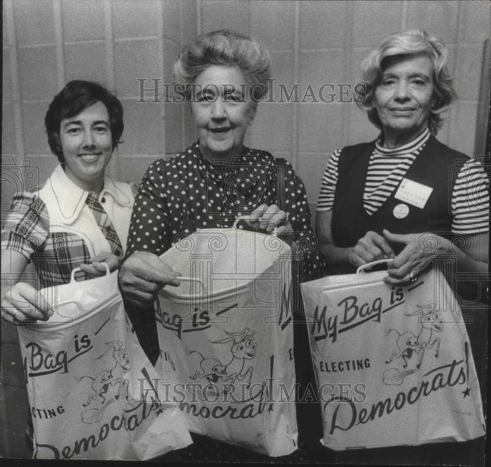 1973, Mrs. Albert Murphy &amp; 2 women, Alabama Democratic Women&#39;s Conf. - Historic Images