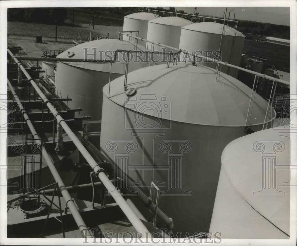 1954 Press Photo Alkal Diamond Chemical Co., exterior shot, Muscle Shoals, Alaba - Historic Images