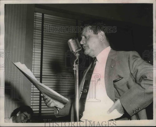 1959, Politician Frank Mizell giving speech - abna37798 - Historic Images