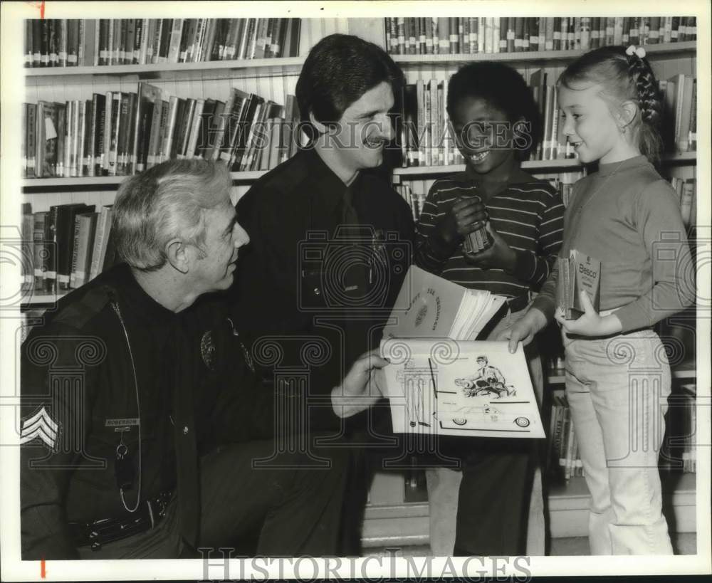 1979, Officers, Birmingham Police Department Teach Children Safety - Historic Images