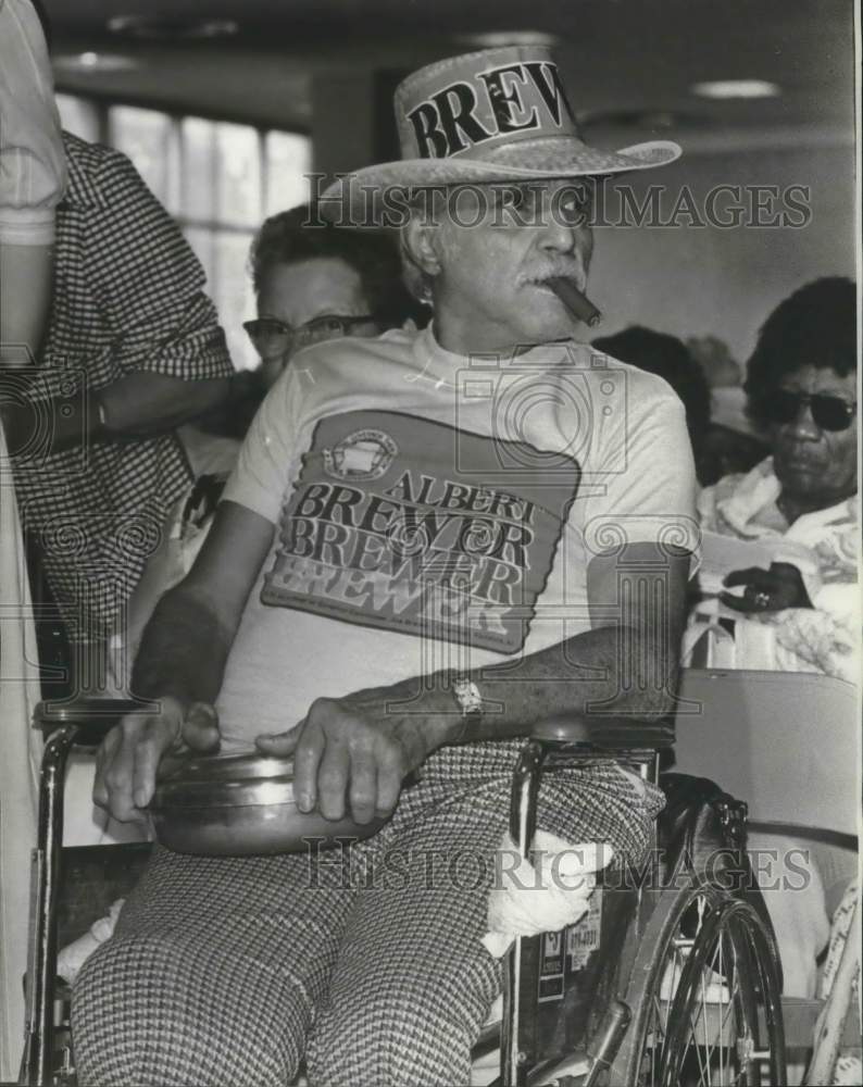 1978 Press Photo Daniel Balenzano at Jefferson Senior Citizens forum in Alabama - Historic Images