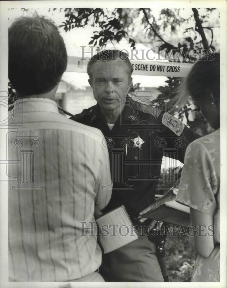 1981 Press Photo Calvin C. Moreland, Chief Deputy- in Green Pond, Alabama - Historic Images