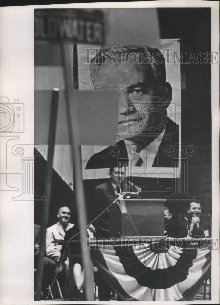 1964, Tower speaking at Republican Alabama State Convention - Historic Images