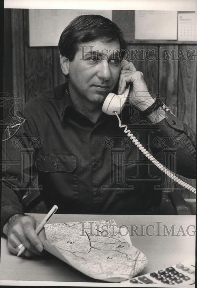 1986 Press Photo Vestavia Hills Policeman Eddy Nelson - abna37987 - Historic Images