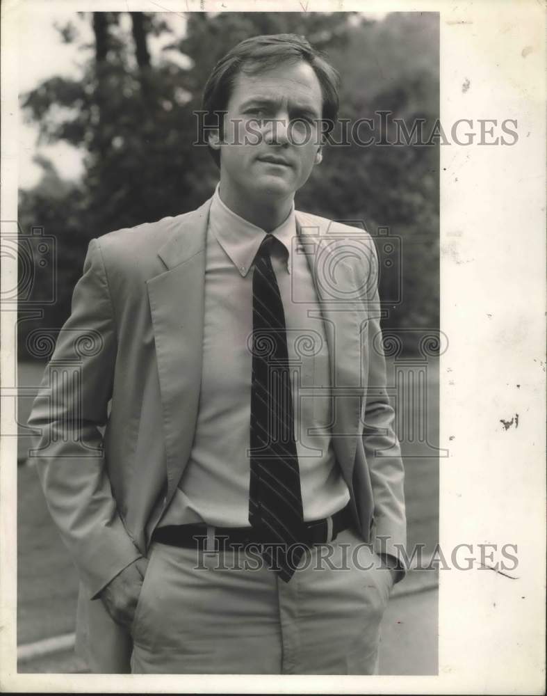 1982 Press Photo Don Siegleman in Birmingham, Alabama for Announcement - Historic Images