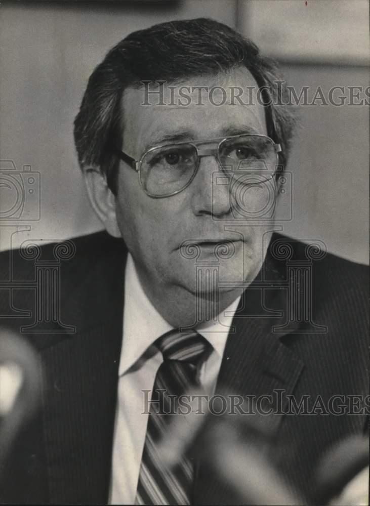 1982 Press Photo Major David Orange, Jefferson County Sheriff&#39;s Department - Historic Images