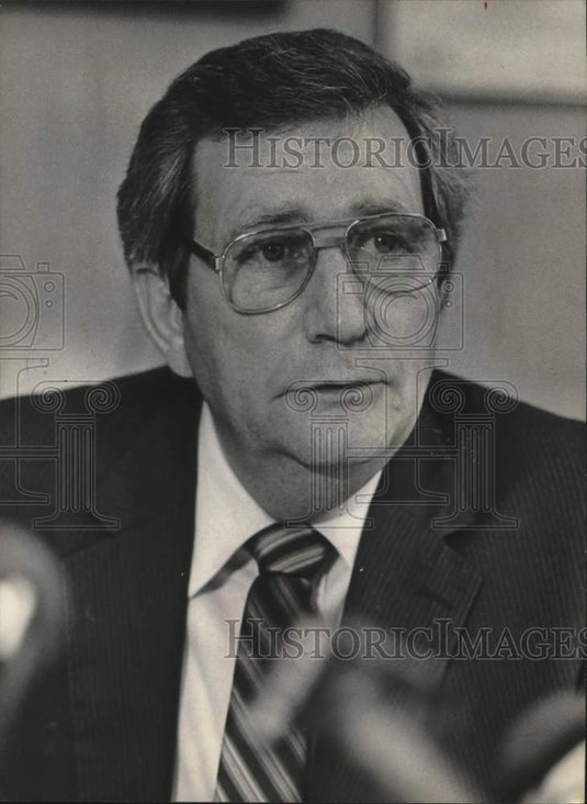 1982 Press Photo Major David Orange, Jefferson County Sheriff's Department - Historic Images