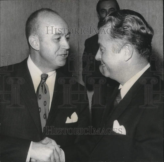 1969, John Schuler, Birmingham, AL civic leader with Jim Martin - Historic Images