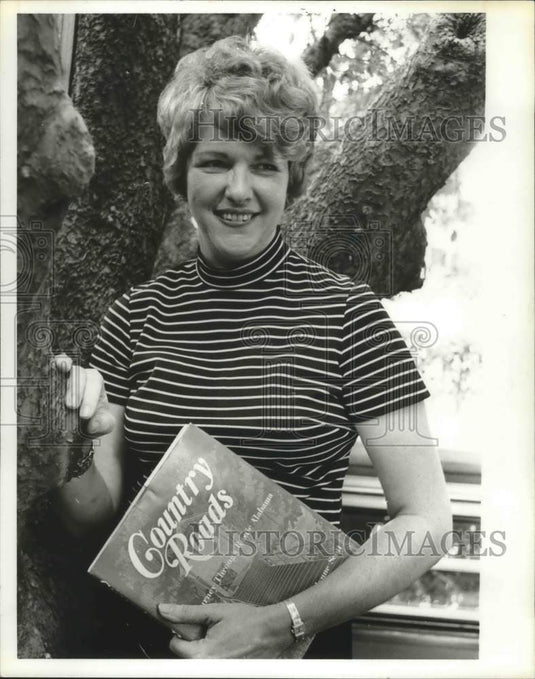 1979, Author Carolynn Scott with her Book, Country Roads - abna38250 - Historic Images
