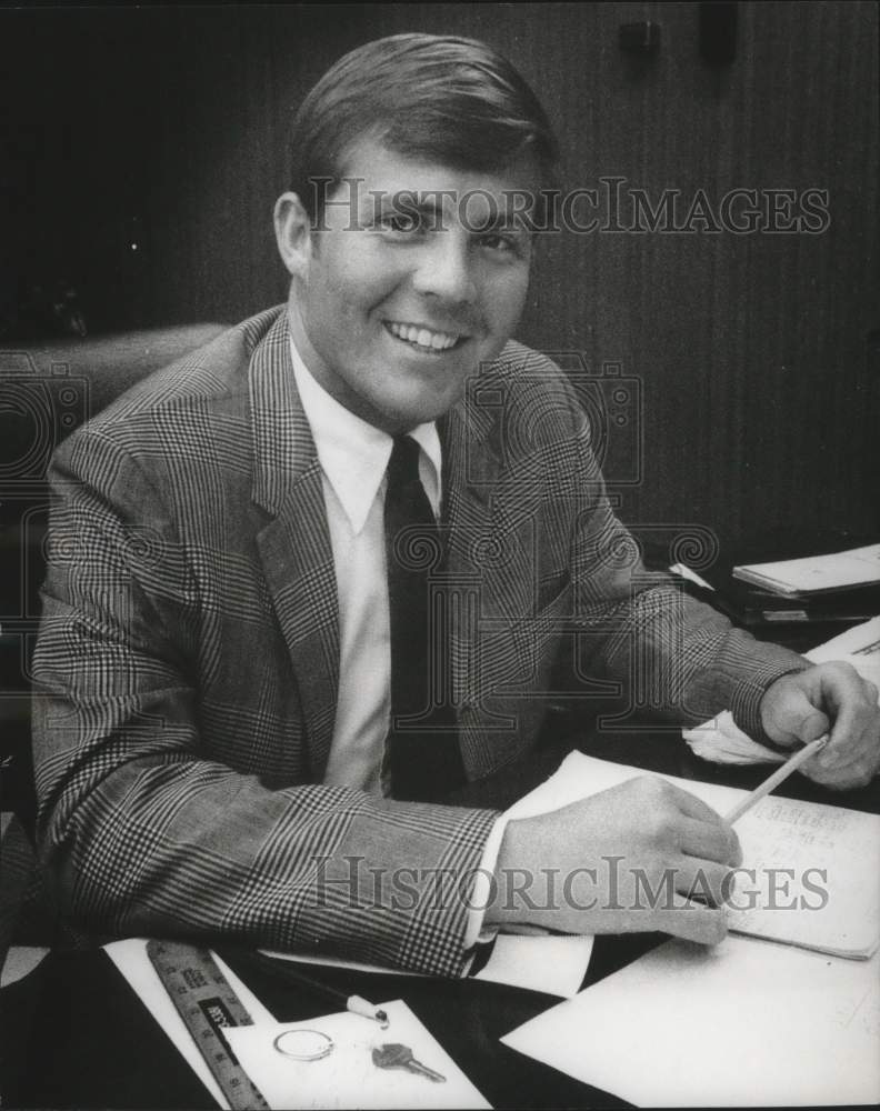 1968, US Student Press Association President Bill Shamblin - Historic Images