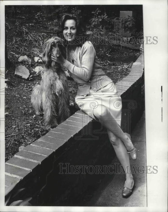 1977, Angi Proctor, City Councilman, Alabama and dog - abna38333 - Historic Images