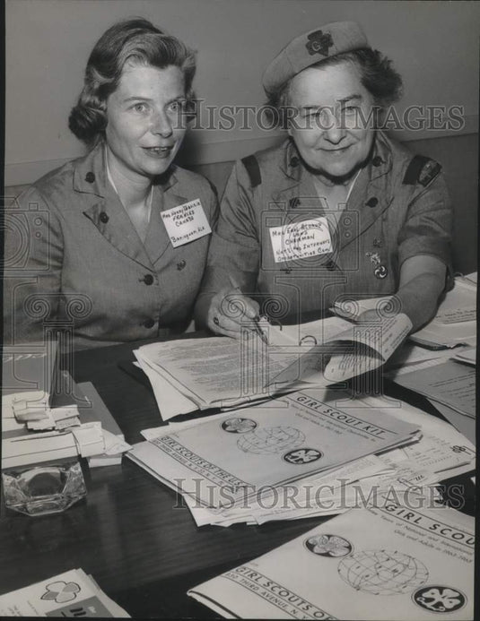 1964, Girl Scout Leaders at Meeting - abna38374 - Historic Images