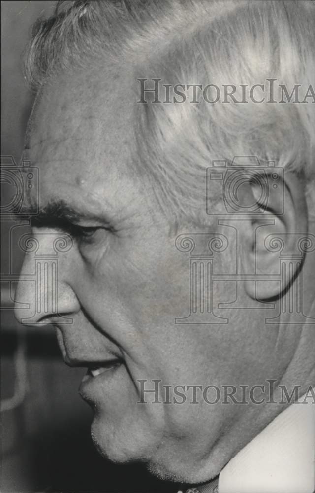 1975 Press Photo Close Up of Birmingham, Alabama Mayor George Seibels - Historic Images