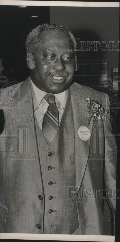 1985 Press Photo Politician Demetrius Newton, District 53 Winner - abna38552 - Historic Images