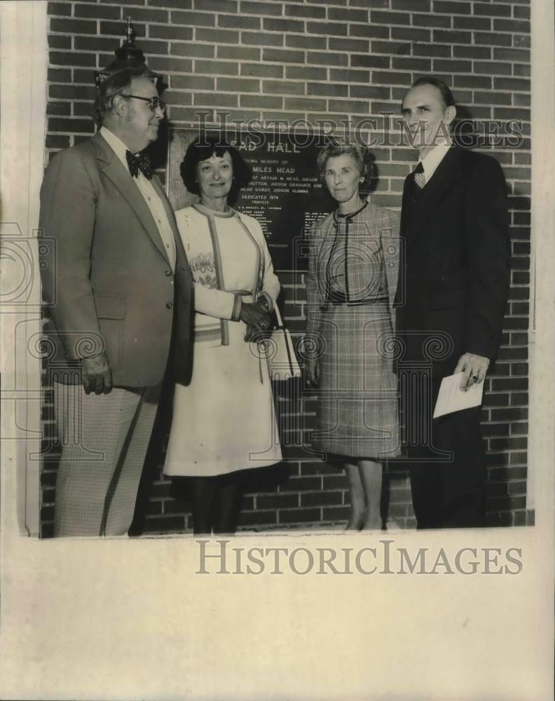 1978 Press Photo Dr. N. H. McGrummen, Judson College, At Dedication of Building - Historic Images