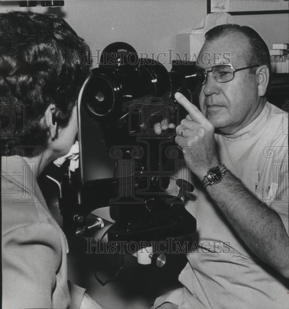 1973, Optometrist Dr. E. C. Overton on Birmingham City Council - Historic Images