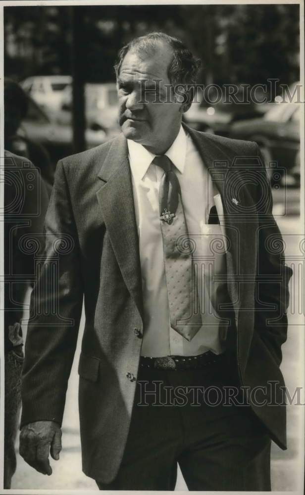 1989 Press Photo Fayette County, Alabama Sheriff Hubert Noriss. - abna38652 - Historic Images