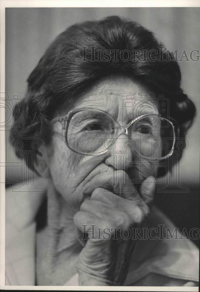 1986 Press Photo Elizabeth Dean, age 94, head shot - abna38703 - Historic Images